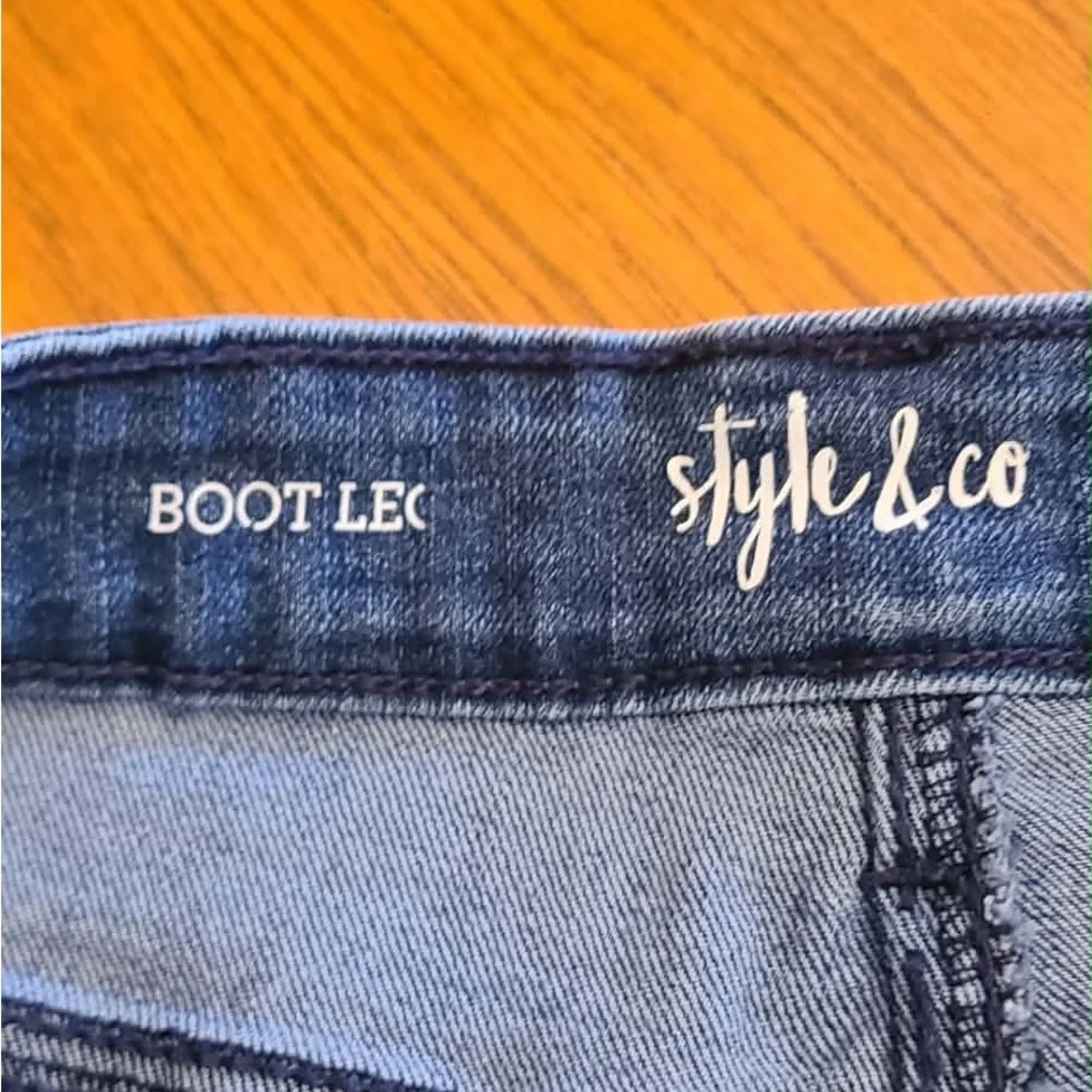 Style & Co. Women's Flare Jeans in Blue - Picture 2 of 8